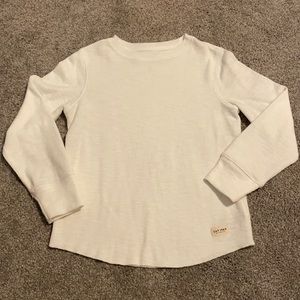 GAP kids boys size XS (4-5) white thermal tee
